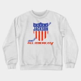 Defunct Jackson All-Americans Hockey Team Crewneck Sweatshirt